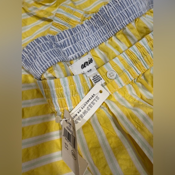Aerie Yellow and White Striped Sleepwear - Picture 4 of 4